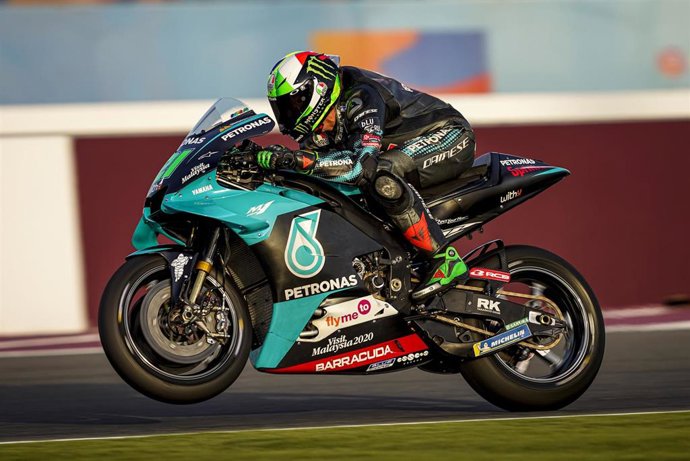 21 Morbidelli Franco (ita), Yamaha YZR-M1, Petronas Yamaha SRT, actionX during the Local MotoGP Official Tests at the Local Circuit from February 22 to 24, 2020 in Qatar - Photo Studio Milagro / DPPI