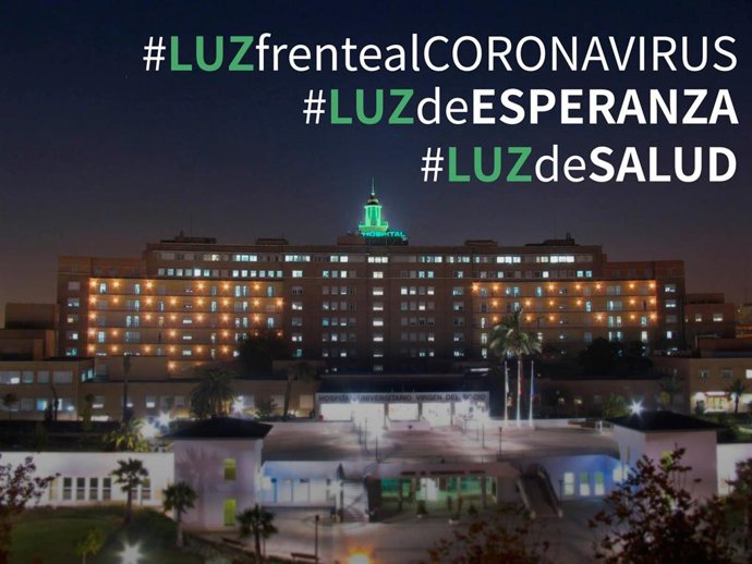 La cúpula del Hospital Virgen del Rocío se iluminará de verde durante la pandemia del Covid-19.