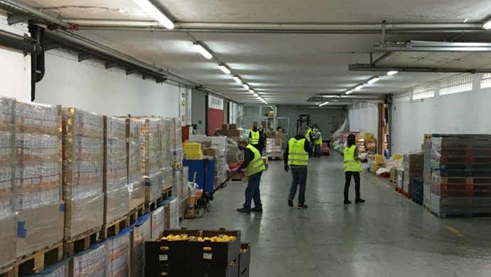 Voluntaris del Banc dels Aliments, treballant aquesta primera setmana de confinament per coronavirus