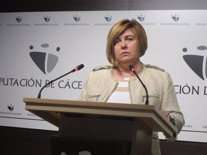 Rosario Cordero, presidenta de la Diputación de Cáceres                