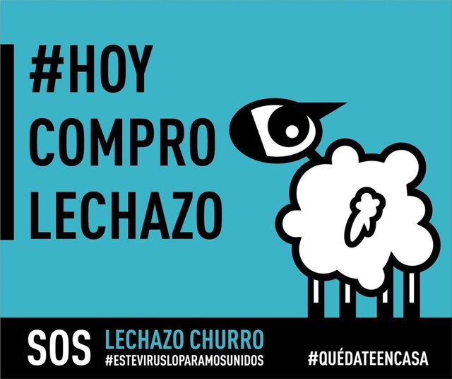Cartel elaborad por ANCHE para la campaña de promoción de la compra y consumo de lechazo de raza chuarra
