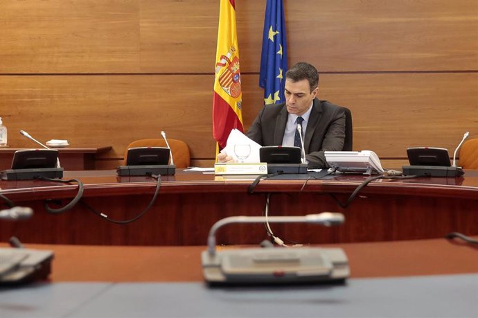 El presidente del Gobierno, Pedro Sánchez, preside la reunión del Consejo de Ministros de este martes 
