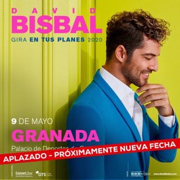 Aplazado el concierto del 9 de mayo de Bisbal en Granada