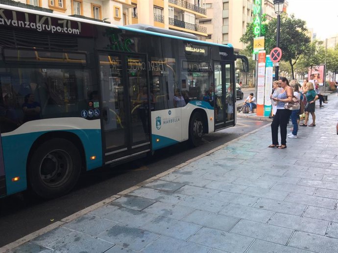 Autobús urbano de Marbella en una imagen de archivo 