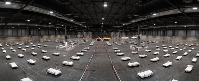 Imagen de recurso de las camas habilitadas en el hospital provisional ante el coronavirus en las instalaciones de Ifema.