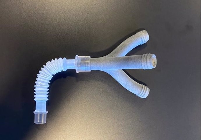 Bifurcador imprs en 3D per respiradores