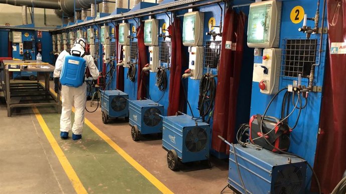 Desinfección en El Sebadal