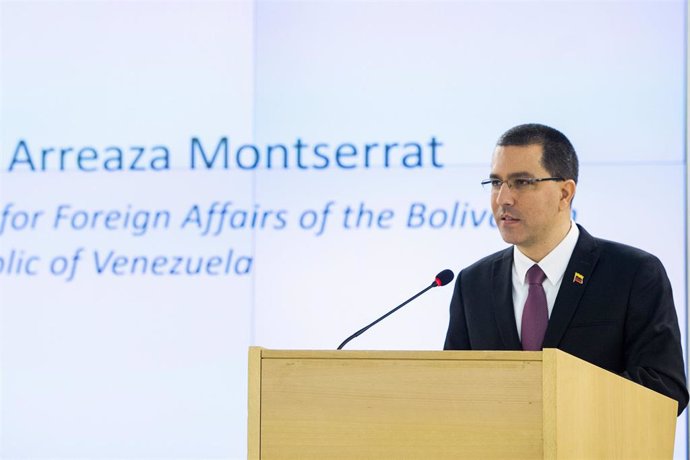 El ministro de Exteriores de Venezuela, Jorge Arreaza. 
