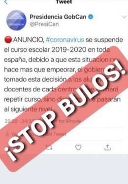 Bulo suplantando al Gobierno de Canarias