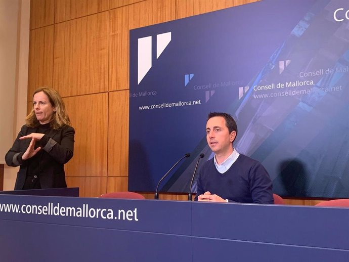 Lloren Galmés en la sala de prensa del Consell de Mallorca.