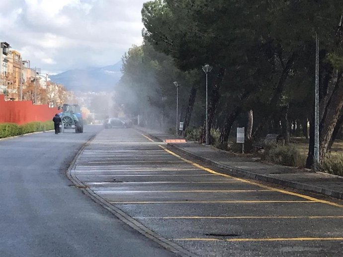 Diputación de Granada establece un protocolo de desinfección de calles y espacios públicos en los pueblos