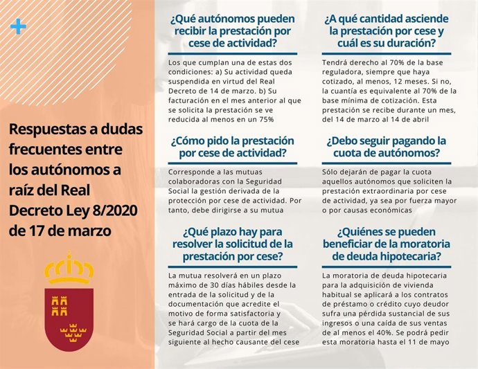 Hoja informativa sobre consultas de los autónomos