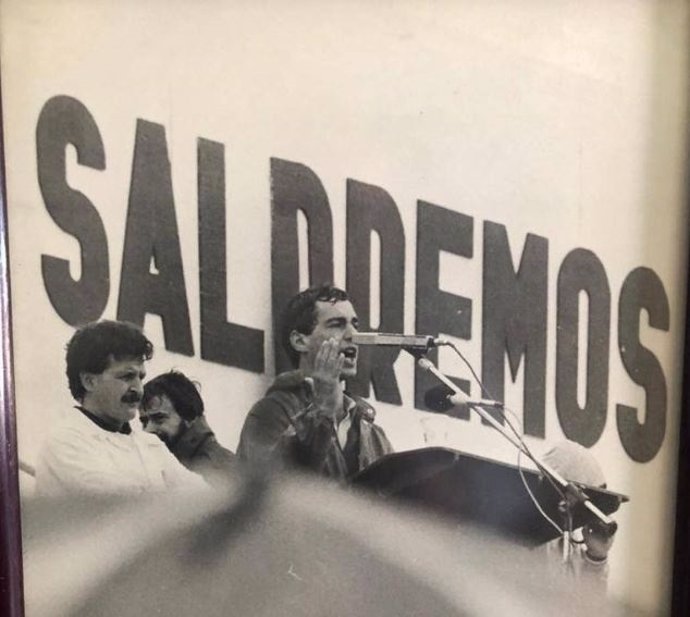Imagen del actual Lehendakari, Iñigo Urkullu, en un acto en 1983