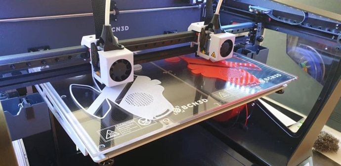 Impressió 3D de mascaretes (Arxiu)