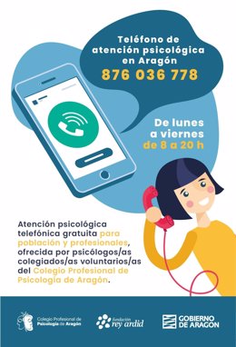 Aragón cuenta con un teléfono gratuito de atención psicológica por el COVID-19.