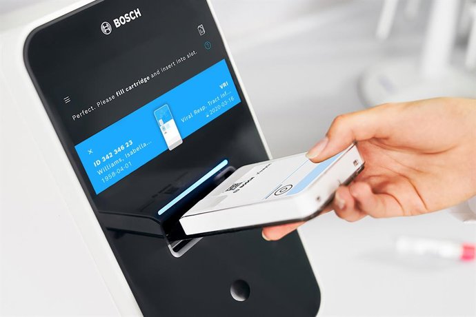 Imagen de la prueba rápida de detección del coronavirus de Bosch.