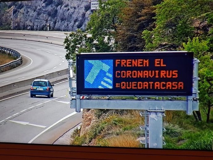 Imagen de recurso de la campaña del Servei Catal de Trnsit (SCT) durante la pandemia del coronavirus