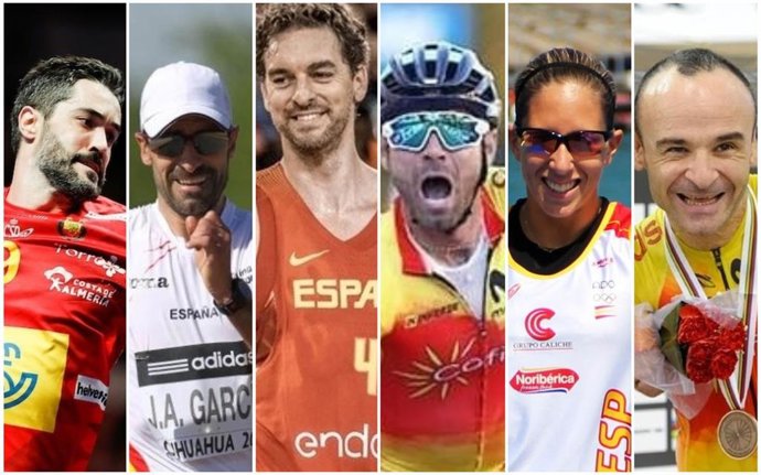 Entrerríos, Bragado, Gasol, Valverde, Portela y Ten