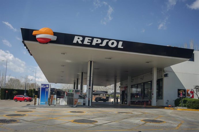 Gasolinera de Repsol ubicada en Madrid 