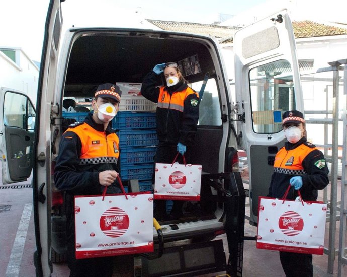 Málaga.-Coronavirus.-Una empresa dona 3.000 kilos de productos cárnicos a entida