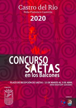 Cartel del concurso 'Saetas en los Balcones'