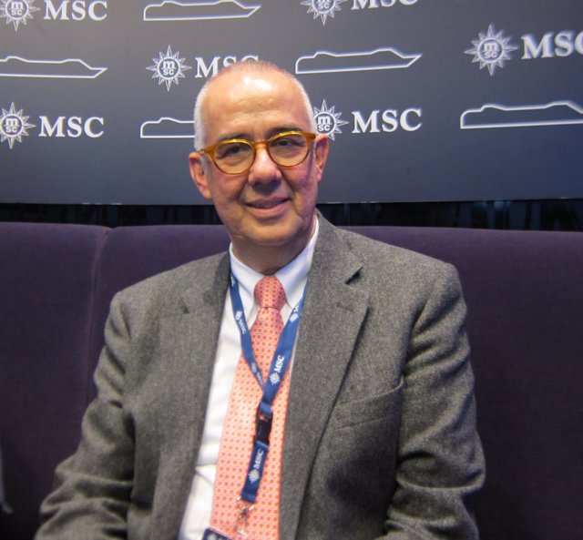 Presidente de MSC España, Emiliano González. 