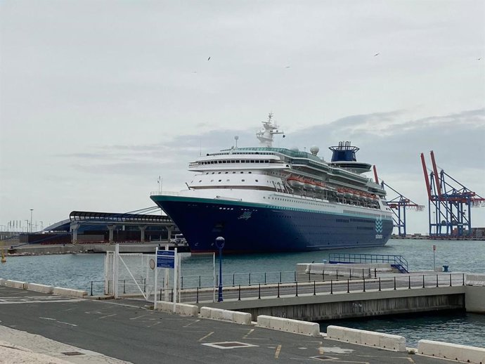 Un crucero en el puerto de Málaga