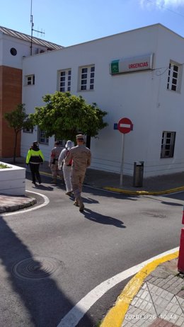 Infantes de Marina en Los Barrios patrullando por el coronavirus