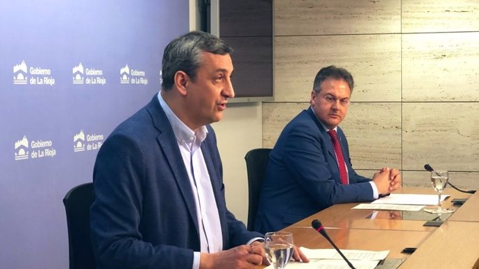 Rueda de prensa del Gobierno de La Rioja para explicar los datos del coronavirus