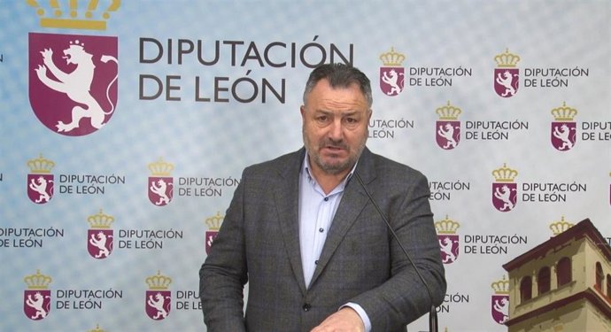 El Presidente De La Diputación De León, Eduardo Morán, En Una Captura Del Vídeo Emitido Este Jueves A Los Medios De Comunicación.
