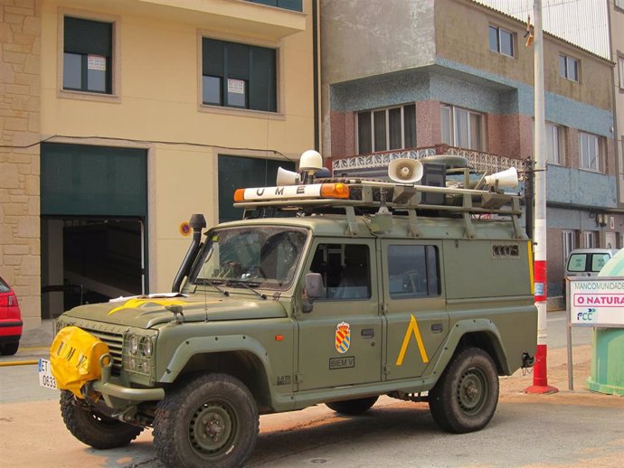 Camión de la Unidad Militar de Emergencias 
