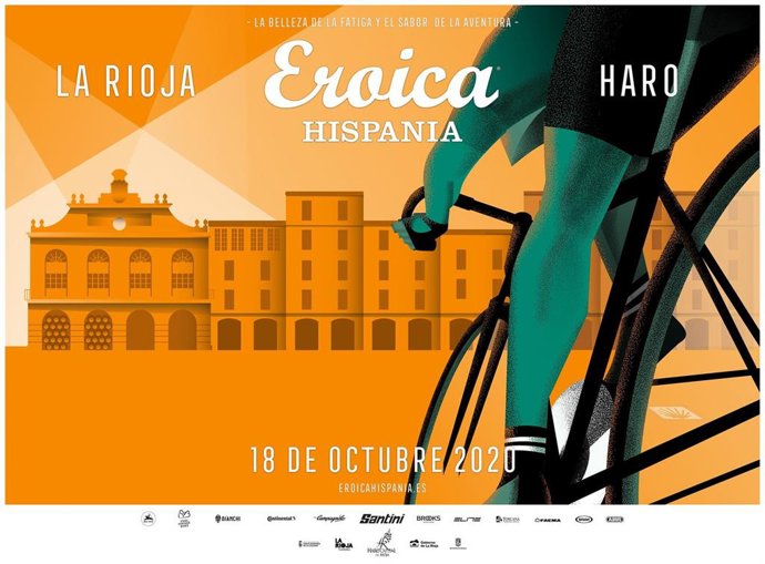Cartel de la VI edición de la marcha de bicicletas de época Eroica Hispania