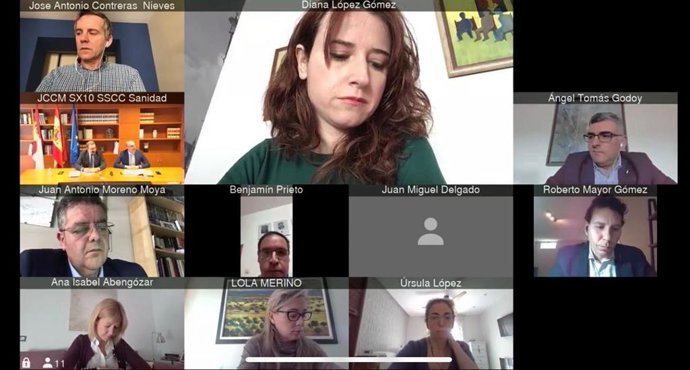 Primera sesión telemática de la historia en las Cortes de Castilla-La Mancha