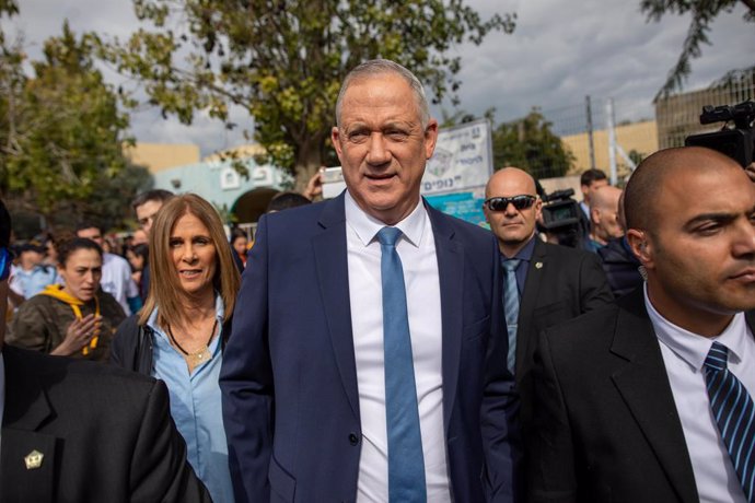 Benny Gantz on election day