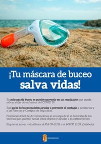 Arroyomolinos pone en marcha una campaña de recogida de mascarillas y gafas de buceo