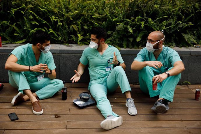 Personal médico de un hospital de Tel Aviv, Israel.