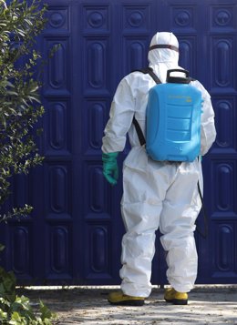 Trabajos de desinfeccion por coronavirus