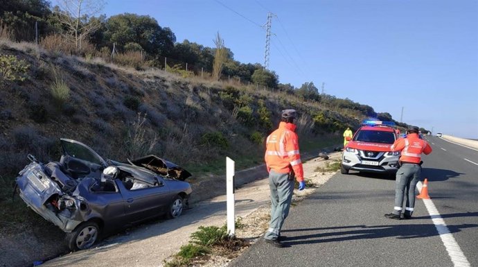 Accidente de tráfico en la A12 (Autovía del Camino) en Ayegui