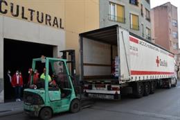 Voluntarios de Cruz Roja Catalunya en Vilanova del Camí, Barcelona