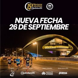 La 15K Nocturna Valencia se pospone al 26 de septiembre
