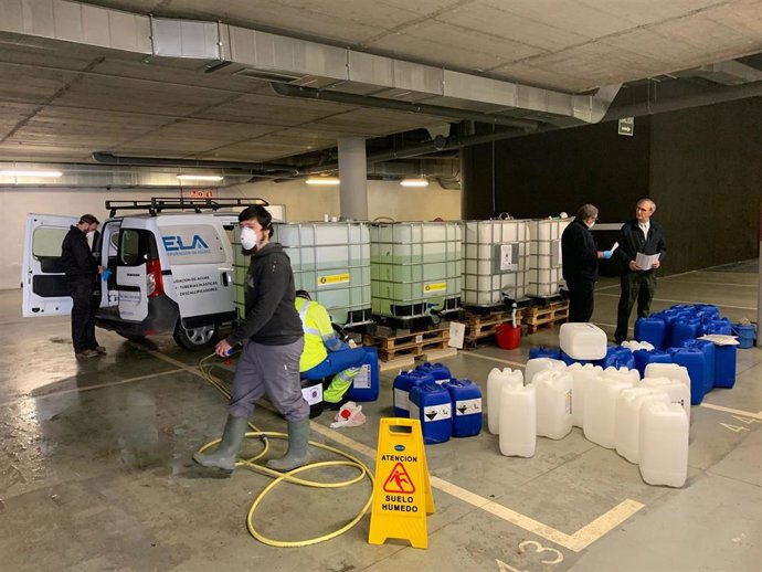 Tareas de desinfección