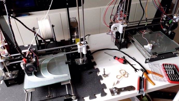 Una impresora 3D, en una foto de archivo
