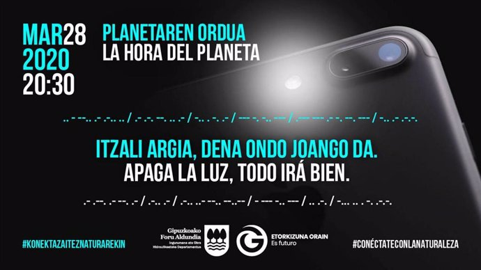 Iniciativa de la Diputación de Gipuzkoa para la 'Hora del Planeta'