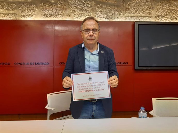 El alcalde de Santiago, Xosé Sánchez Bugallo.