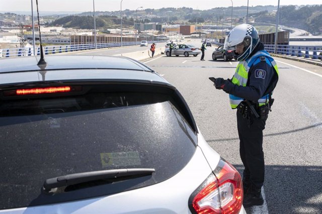Control policial en A Coruña