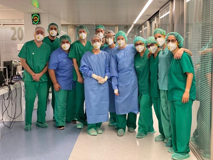Equipo de la UCI del Hospital Arnau de Vilanova de Lleida