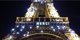 La Torre Eiffel proyecta mensajes de agradecimiento a los trabajadores que combaten al coronavirus