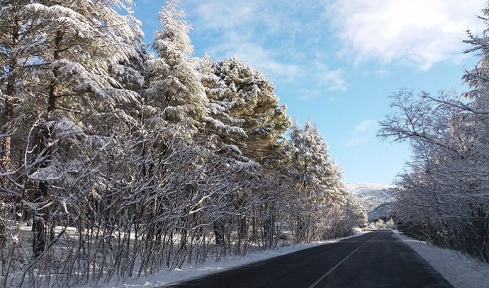 Carretera con nieve