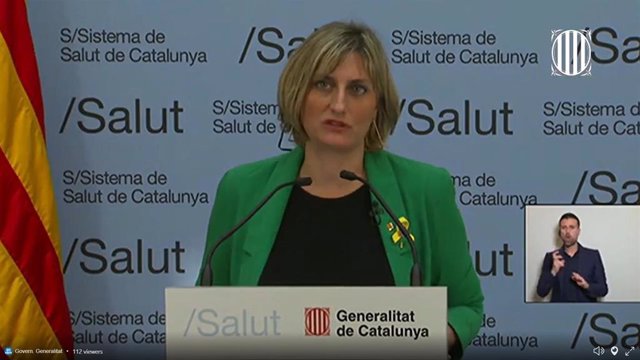 La consellera de Salud de la Generalitat, Alba Vergés, en rueda de prensa telemática sobre coronavirus el 28/3/2020
