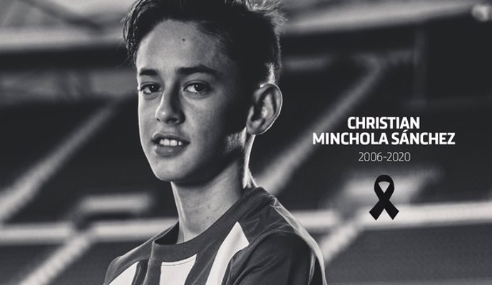 Fútbol.- Fallece el canterano del Atlético de Madrid Christian Minchola a los 14